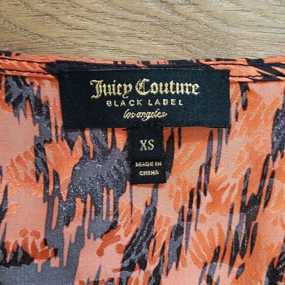Juicy Couture black label silk viscose romper XS NWOT - Picture 5 of 11